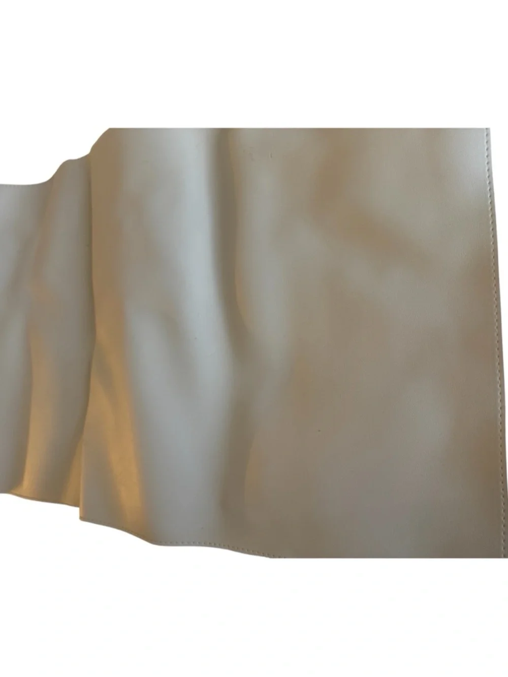 Wolaile | Big leather waterproof keyboard Desk Pad 36x17 inch Ivory White